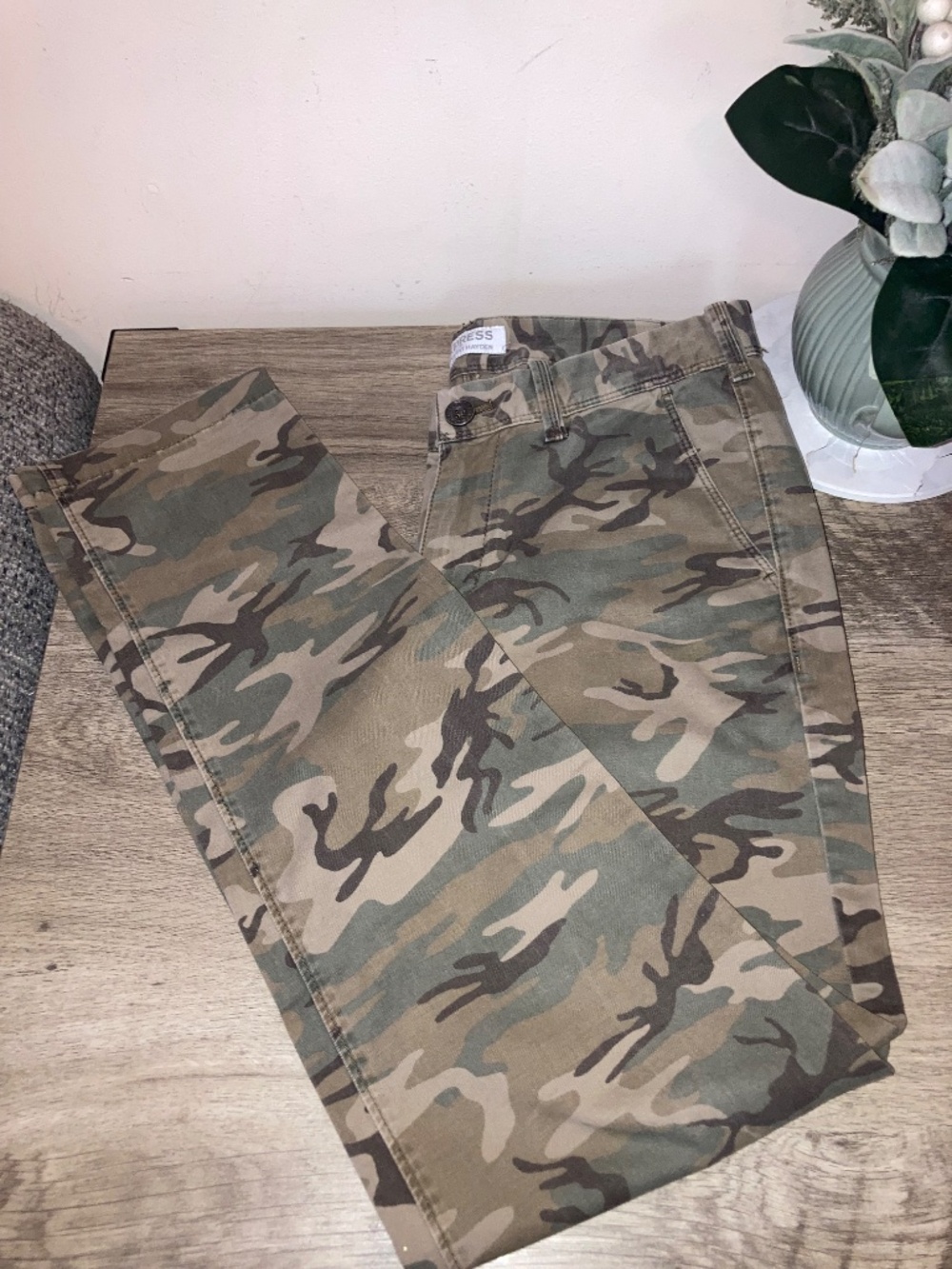 EXPRESS Skinny Fit Hayden Army Fatigue Pants, 28 X 30